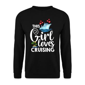 Kreuzfahrtschiff Reise Kreuzfahrt Kreuzfahrtreise - Unisex Pullover - Schwarz - Vorne - Alina (178cm) & Michal (187cm)
