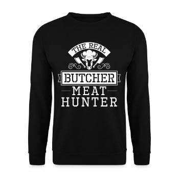 If You Need Boning Im Your Man - Unisex Sweatshirt - black - Front - Alina (178cm) & Michal (187cm)