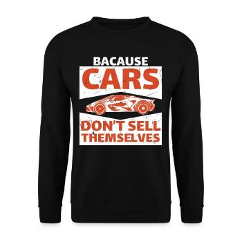 Life Is Too Short For Not Buying The Car - Unisex Sweatshirt - black - Front - Alina (178cm) & Michal (187cm)