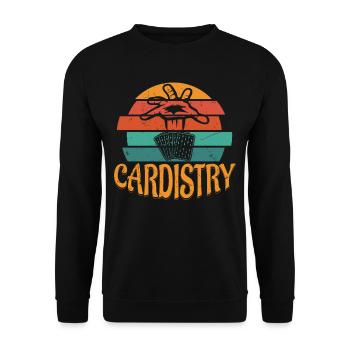 Art Of Cardistry - Unisex Sweatshirt - black - Front - Alina (178cm) & Michal (187cm)