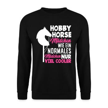 Hobby Horse Hobby Horsing Girls - Sweat-shirt Unisexe - noir - Devant - Alina (178cm) & Michal (187cm)
