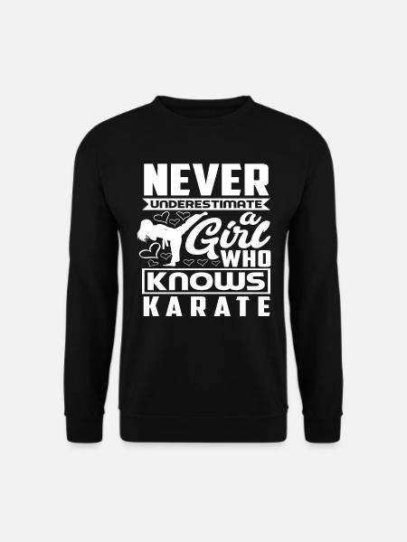 Karate Mädchen Geschenk - Unisex Pullover - Schwarz