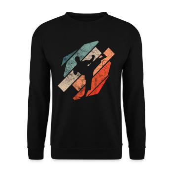 Karaté - Sweat-shirt Unisexe - noir - Devant - Alina (178cm) & Michal (187cm)