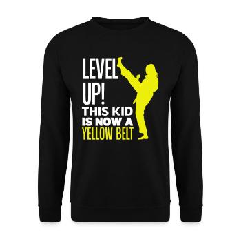 Karaté Ceinture Jaune Enfant - Sweat-shirt Unisexe - noir - Devant - Alina (178cm) & Michal (187cm)