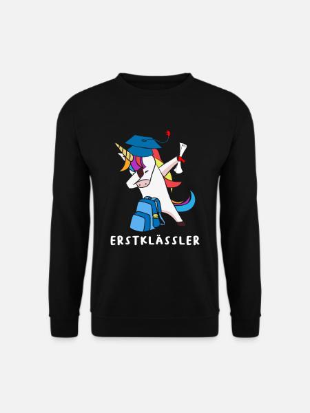 Dabbing Einhorn Erstklässler - Unisex Pullover - Schwarz
