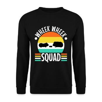 Wheek squad - Unisex Sweatshirt - black - Front - Alina (178cm) & Michal (187cm)