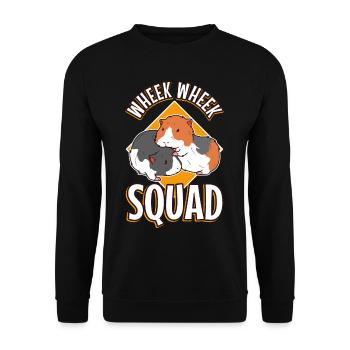 Wheek squad - Unisex Sweatshirt - black - Front - Alina (178cm) & Michal (187cm)