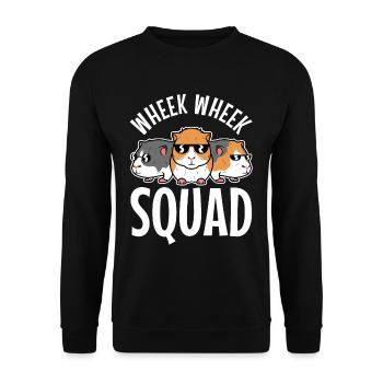 Wheek squad - Unisex Sweatshirt - black - Front - Alina (178cm) & Michal (187cm)
