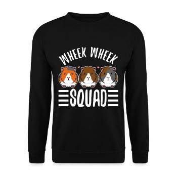 Wheek squad - Unisex Sweatshirt - black - Front - Alina (178cm) & Michal (187cm)