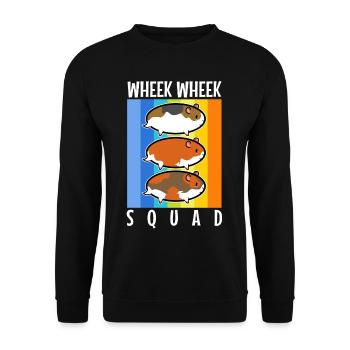 Wheek squad - Unisex Sweatshirt - black - Front - Alina (178cm) & Michal (187cm)