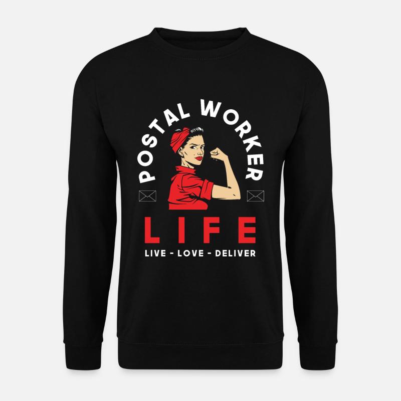 Postal clerk Mrs. Profession - Unisex Sweatshirt - black