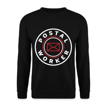 Postal officials - Unisex Sweatshirt - black - Front - Alina (178cm) & Michal (187cm)
