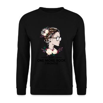 Juste un livre de plus, je vous le promets - Sweat-shirt Unisexe - noir - Devant - Alina (178cm) & Michal (187cm)