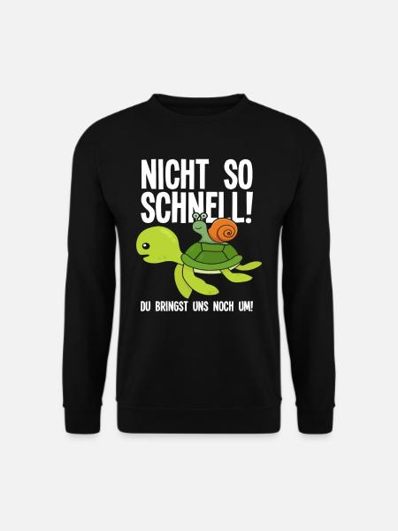 Lustiges Schildkröten Schildkröte - Unisex Pullover - Schwarz