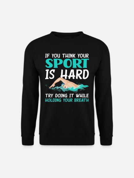 Swimming Sport Athlete Gift - Unisex Sweatshirt - black