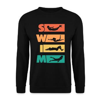 Nager - Sweat-shirt Unisexe - noir - Devant - Alina (178cm) & Michal (187cm)