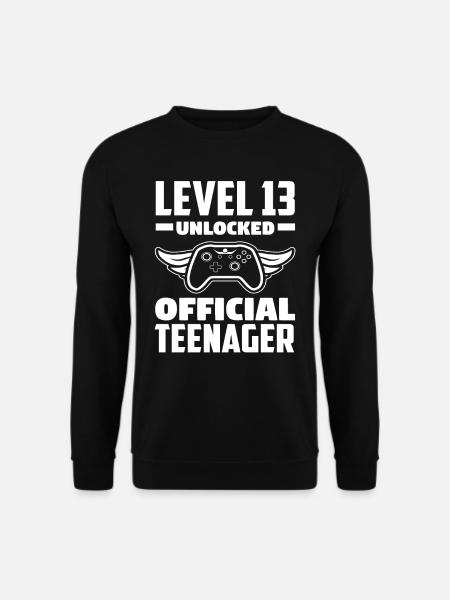13th Birthday Boy Gamer - Unisex Sweatshirt - black
