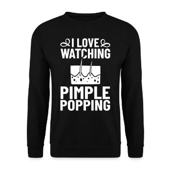Dermatologie Hautpflege Haut Medizin Erkrankung - Unisex Pullover - Schwarz - Vorne - Alina (178cm) & Michal (187cm)