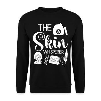 Dermatologie Hautpflege Haut Medizin Erkrankung - Unisex Pullover - Schwarz - Vorne - Alina (178cm) & Michal (187cm)