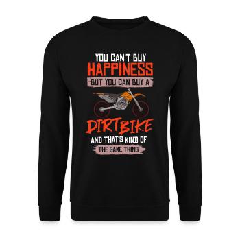 Dirt Bike Motocross Électrique Riding MX Rider - Sweat-shirt Unisexe - noir - Devant - Alina (178cm) & Michal (187cm)
