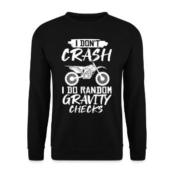 Dirt Bike Motocross Électrique Riding MX Rider - Sweat-shirt Unisexe - noir - Devant - Alina (178cm) & Michal (187cm)