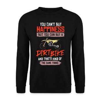 Dirt Bike Motocross Électrique Riding MX Rider - Sweat-shirt Unisexe - noir - Devant - Alina (178cm) & Michal (187cm)