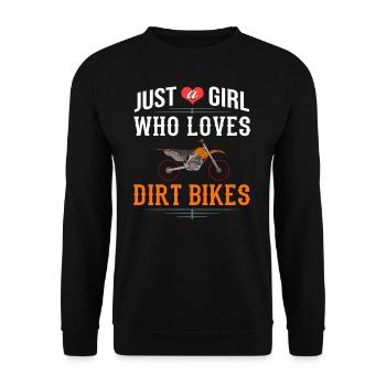 Dirt Bike Motocross Électrique Riding MX Rider - Sweat-shirt Unisexe - noir - Devant - Alina (178cm) & Michal (187cm)