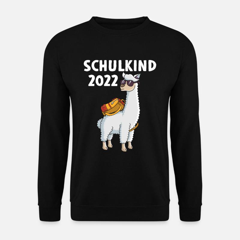 Schoolchild 2022 Lama - Unisex Sweatshirt - black