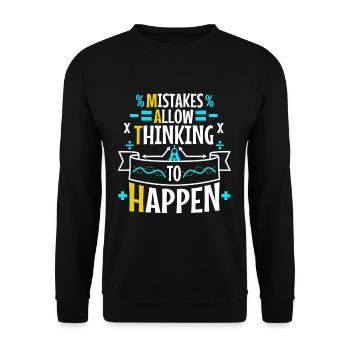 Dear math grow up and solve your own problems - Unisex Sweatshirt - black - Front - Alina (178cm) & Michal (187cm)