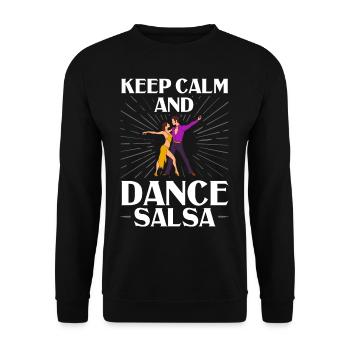 Salsa Dance Music Course Débutant Entraînement Danseur - Sweat-shirt Unisexe - noir - Devant - Alina (178cm) & Michal (187cm)