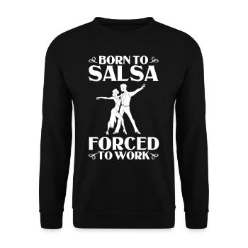 Salsa Danse Cours de musique Débutant Entraînement Danseur - Sweat-shirt Unisexe - noir - Devant - Alina (178cm) & Michal (187cm)