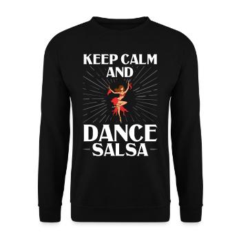 Salsa Dance Music Course Débutant Entraînement Danseur - Sweat-shirt Unisexe - noir - Devant - Alina (178cm) & Michal (187cm)