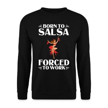Salsa Dance Music Course Débutant Entraînement Danseur - Sweat-shirt Unisexe - noir - Devant - Alina (178cm) & Michal (187cm)