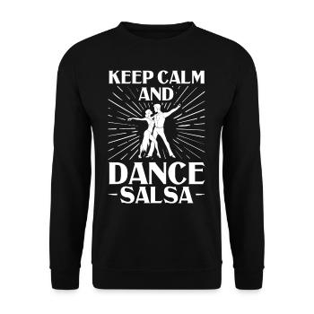 Salsa Dance Music Course Débutant Entraînement Danseur - Sweat-shirt Unisexe - noir - Devant - Alina (178cm) & Michal (187cm)