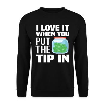 Bartender Tip Waiter Cadeau - Sweat-shirt Unisexe - noir - Devant - Alina (178cm) & Michal (187cm)