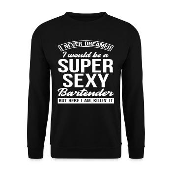 Barkeeper - Unisex Pullover - Schwarz - Vorne - Alina (178cm) & Michal (187cm)