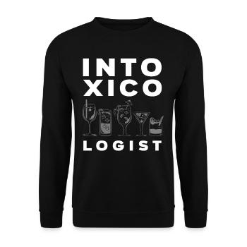Bartender Alcohol Profession Gift - Unisex Sweatshirt - black - Front - Alina (178cm) & Michal (187cm)