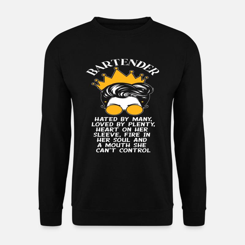 Frauen Beruf Arbeit Barkeeper - Unisex Pullover - Schwarz