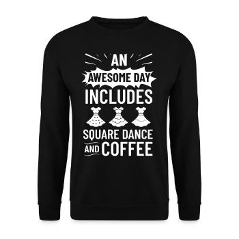 Square Dance Music Caller Folk Dance Dancer Usa - Unisex Sweatshirt - black - Front - Alina (178cm) & Michal (187cm)