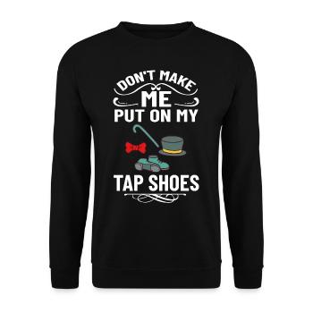 Tap Dance Beginners Chaussures Apprendre la musique Danseurs - Sweat-shirt Unisexe - noir - Devant - Alina (178cm) & Michal (187cm)