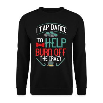 Tap Dance Beginners Chaussures Apprendre la musique Danseurs - Sweat-shirt Unisexe - noir - Devant - Alina (178cm) & Michal (187cm)