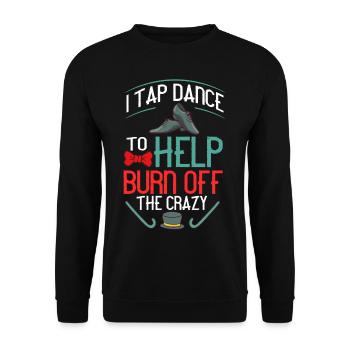 Tap Dance Beginners Chaussures Apprendre la musique Danseurs - Sweat-shirt Unisexe - noir - Devant - Alina (178cm) & Michal (187cm)