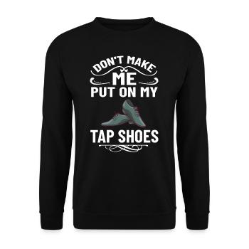 Tap Dance Beginners Chaussures Apprendre la musique Danseurs - Sweat-shirt Unisexe - noir - Devant - Alina (178cm) & Michal (187cm)