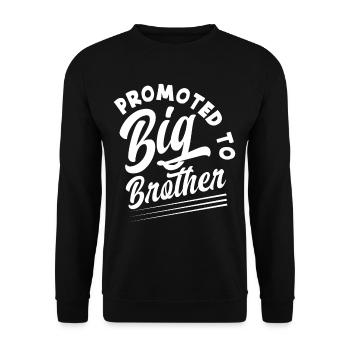 Ascended to Brother Child Son Offspring - Unisex Sweatshirt - black - Front - Alina (178cm) & Michal (187cm)