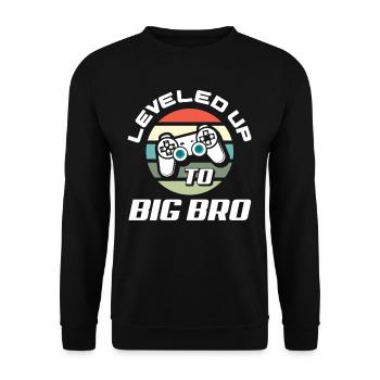 Siblings Brother Pregnancy Gaming - Unisex Sweatshirt - black - Front - Alina (178cm) & Michal (187cm)
