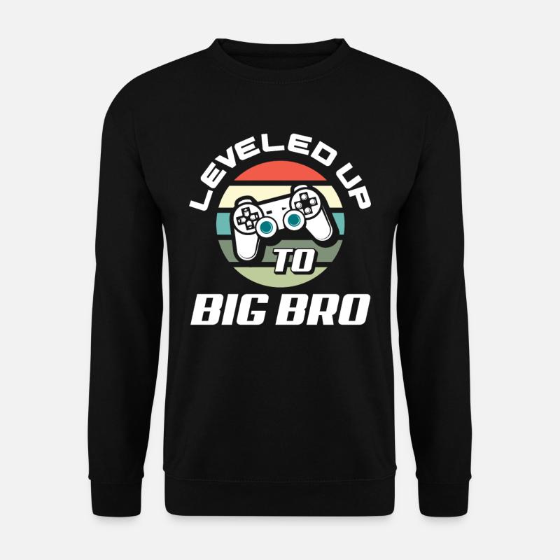 Siblings Brother Pregnancy Gaming - Unisex Sweatshirt - black