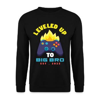 Frères et sœurs Frère 2022 Grossesse Gaming - Sweat-shirt Unisexe - noir - Devant - Alina (178cm) & Michal (187cm)