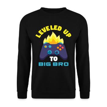 Siblings Brother Pregnancy Gaming - Unisex Sweatshirt - black - Front - Alina (178cm) & Michal (187cm)