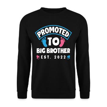 Brothers Child Offspring Pregnancy Son 2022 - Unisex Sweatshirt - black - Front - Alina (178cm) & Michal (187cm)