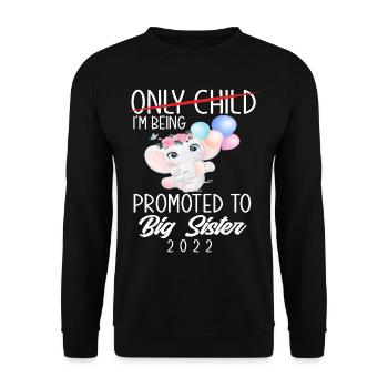 Enfant unique Sœur Cadeau Enfant 2022 - Sweat-shirt Unisexe - noir - Devant - Alina (178cm) & Michal (187cm)